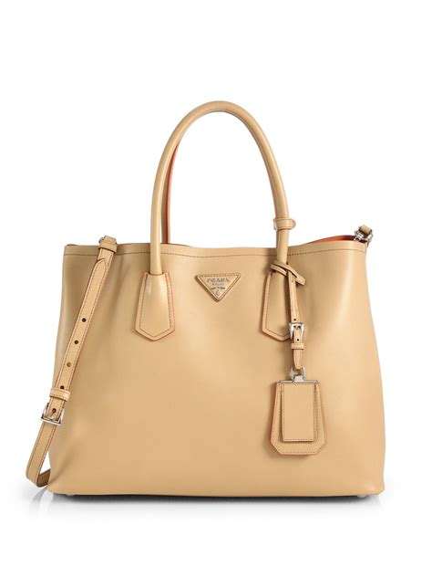 prada paglia city tote natural caramel|PRADA Raffia City Calfskin Whipstitch Medium Paradigme Bag .